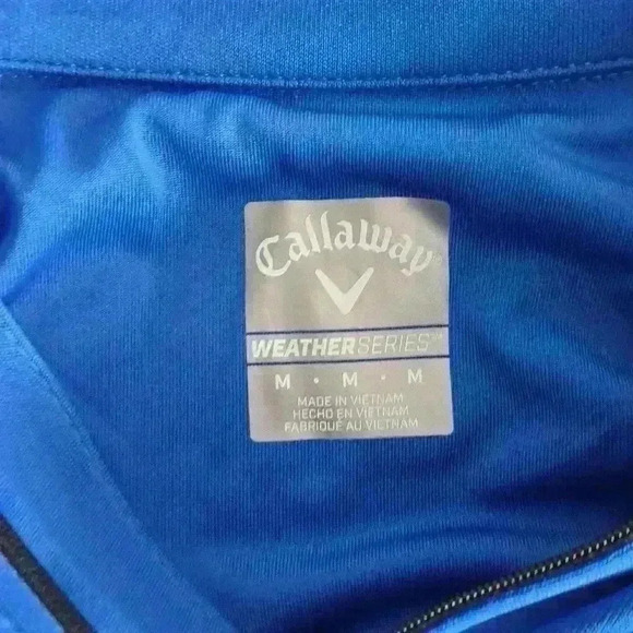 Callaway Golf 1/4 Zip Water Repellent Pullover - Size: M - Picture 4 of 9